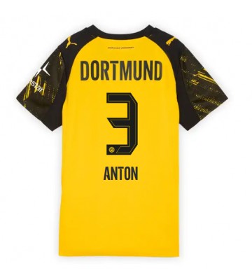 Borussia Dortmund Waldemar Anton #3 Hjemmebanetrøje Dame 2025-26 Kortærmet